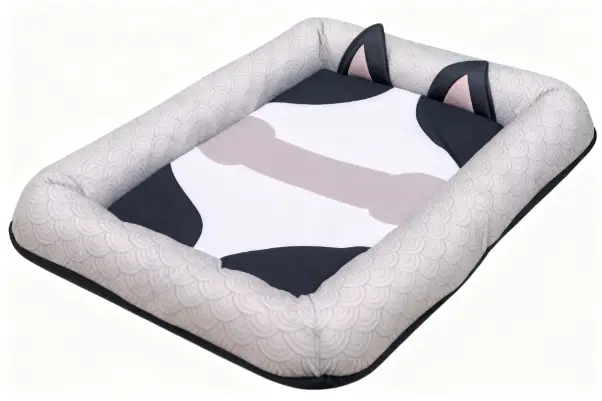 Ice Silk for Dog Cooling Bed Washable Dog Bed Cushion Mat with Non-slip
