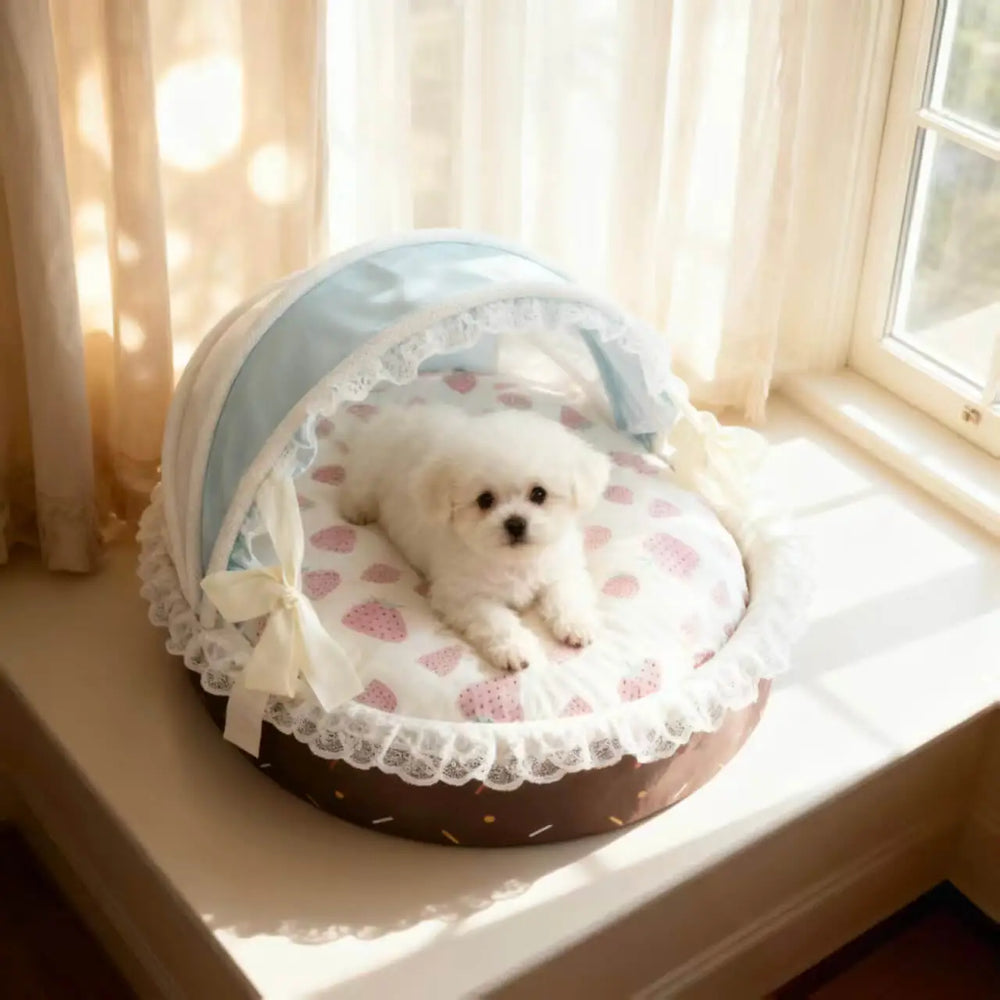 New Season Pet Bed ice cream  Style Washable Dog Cat Basket House Removable Cushion.