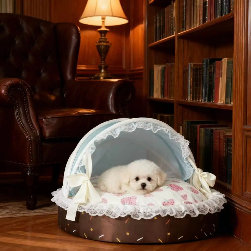 New Season Pet Bed ice cream  Style Washable Dog Cat Basket House Removable Cushion.