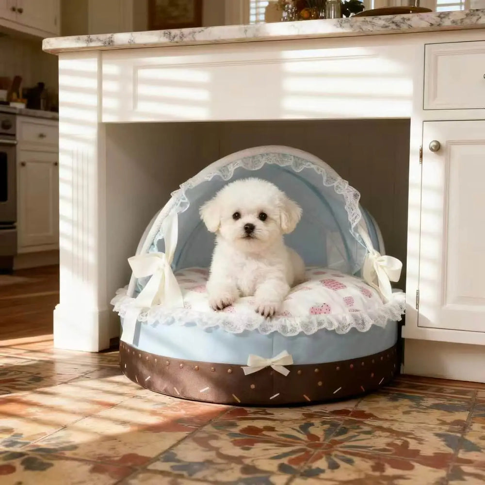 New Season Pet Bed ice cream  Style Washable Dog Cat Basket House Removable Cushion.