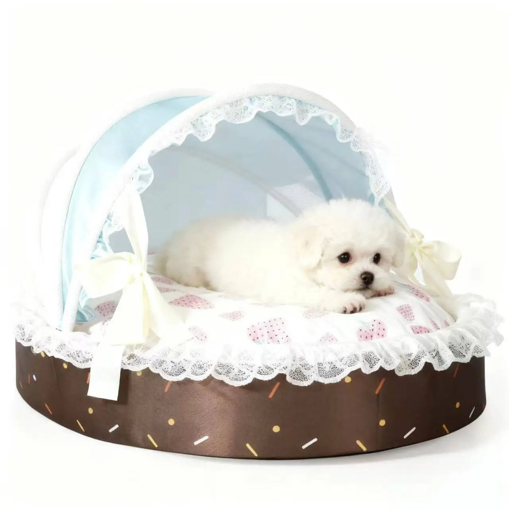 New Season Pet Bed ice cream  Style Washable Dog Cat Basket House Removable Cushion.