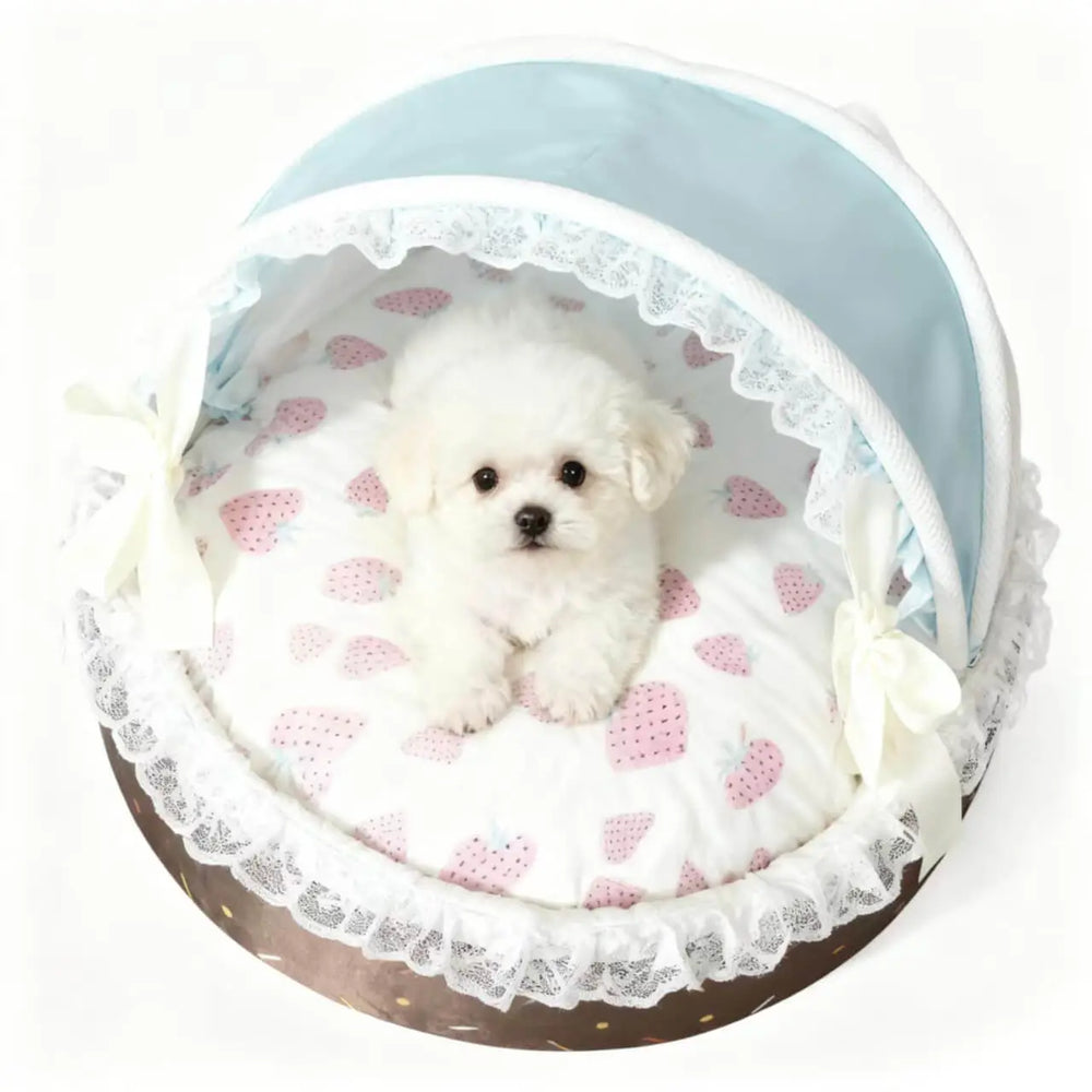 New Season Pet Bed ice cream  Style Washable Dog Cat Basket House Removable Cushion.