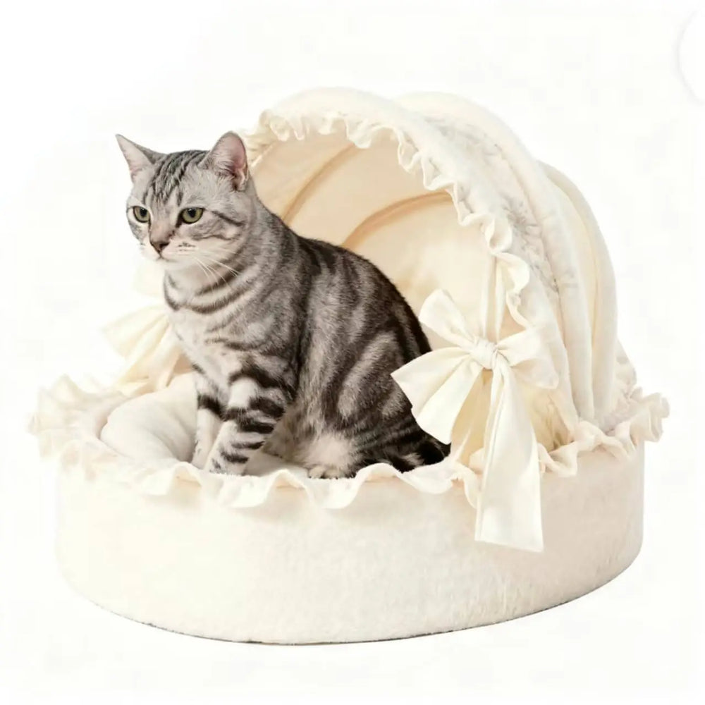 New Season Pet Bed Princess Style Washable Dog Basket House Removable Cushion.