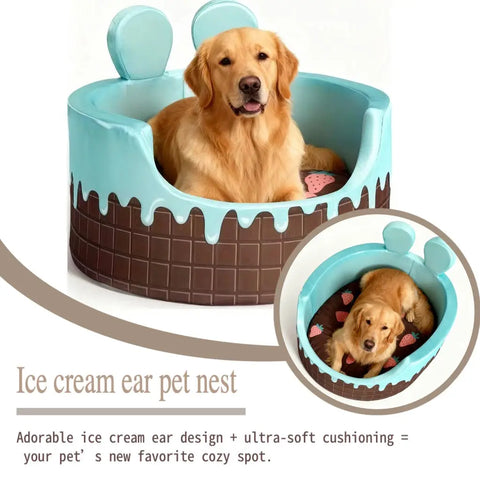 Soft Pet Bed Detachable Washable Dog Sleeping Very Soft Comfortable Warm Four Seasons Detachable Pet Beds Supplies.
