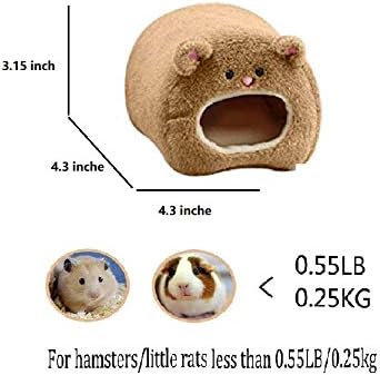 Cozy Fleece Hanging Hammock Bed for Small Animals: Hamsters, Rats, Mice, Gliders