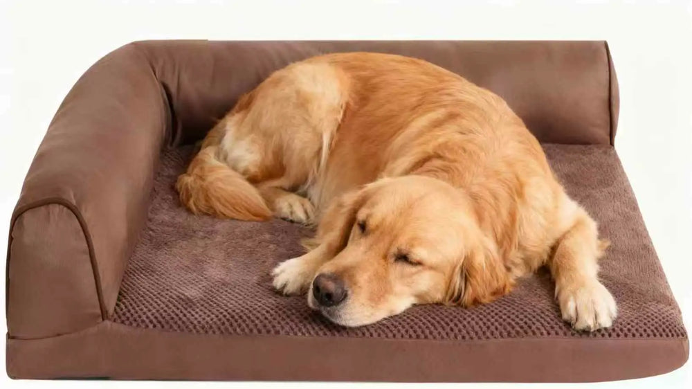 Pet Dog Bed Soft Cushion L Shaped Square Pillow Machine Washable Cover And Detachable Mat Cat House For Puppy Medium Large Dog.