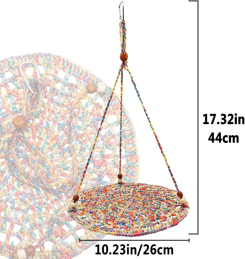 Handwoven Reptile Hammock Bed for Bearded Dragons, Lizards, Geckos, Small Pets