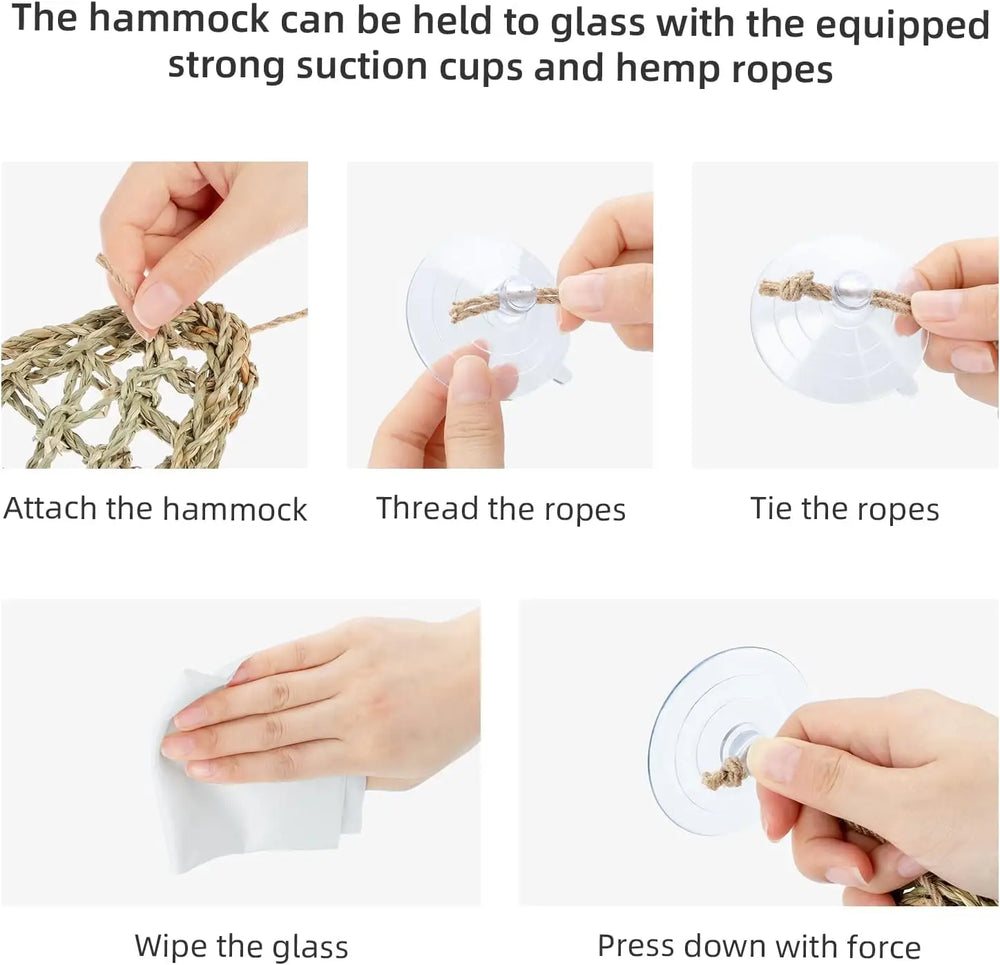 Niteangel Sturdy Seaweed Reptile Hammock Lounger for Bearded Dragons and Lizards