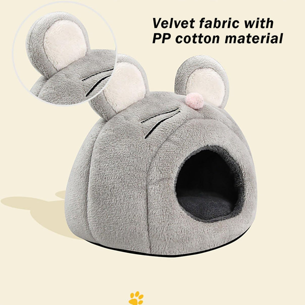 MANON ROSA Cozy Hamster Bed Cave Hideout, Adjustable Heating Pad for Small Pets