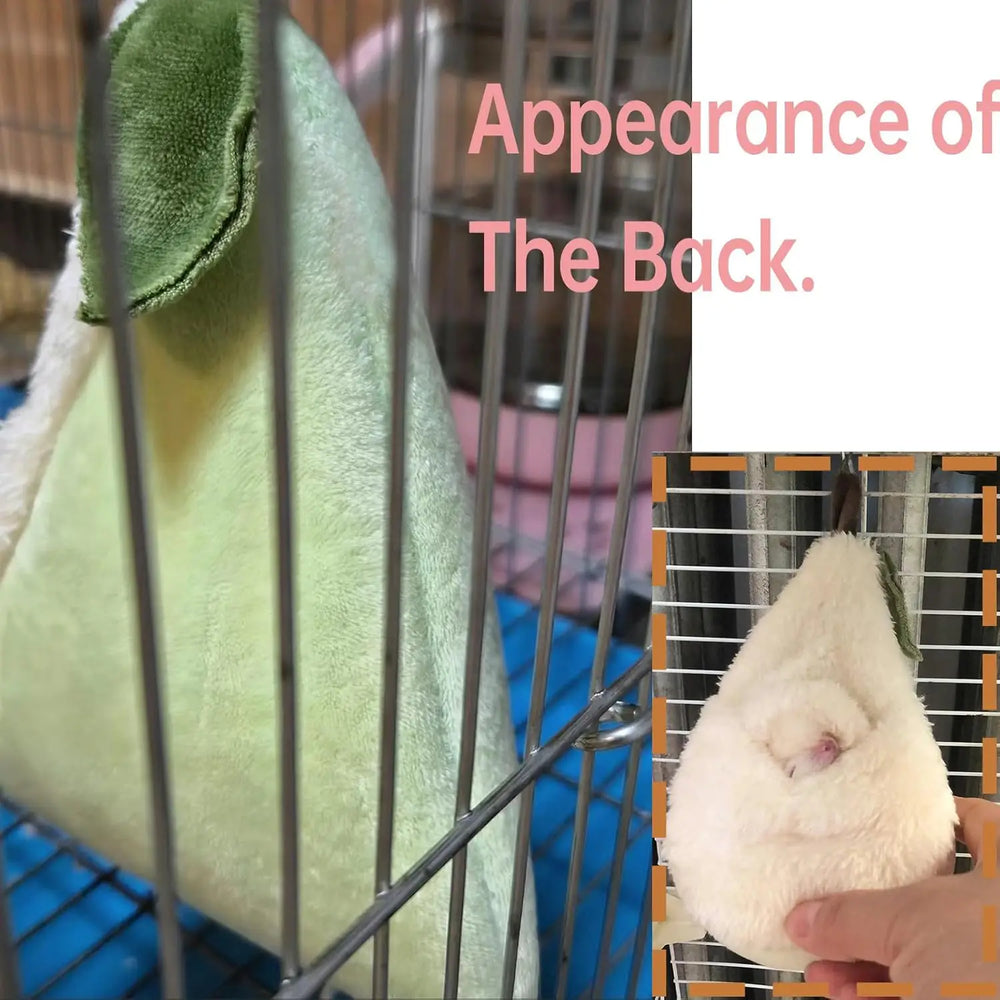 Cozy Pear-Shaped Plush Hamster Bed Hideout for Small Pet Habitat Accessories
