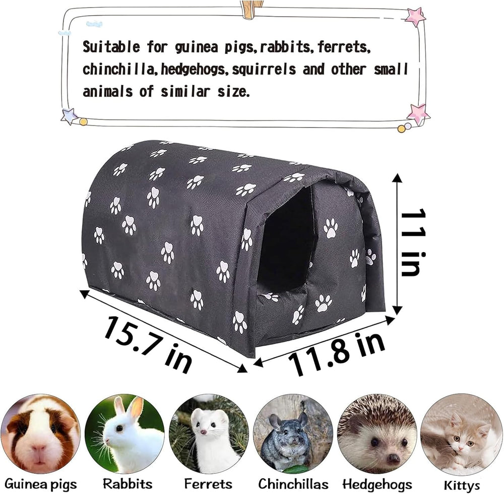 Hamiledyi Cozy Small Animal Cave Bed – Warm Nest Hideout for Guinea Pigs, Rabbits, Cats, Chinchillas