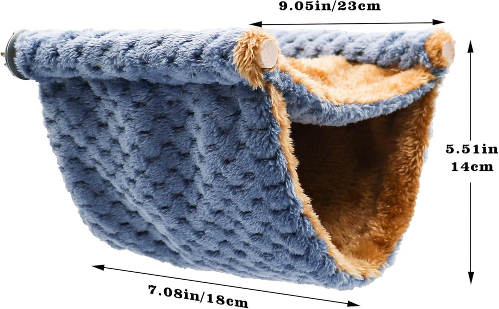 Fleece Double Layer Winter Warm Hammock for Rats, Guinea Pigs, Chinchillas