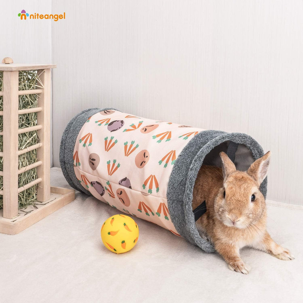 Niteangel Cozy Play Tunnel for Guinea Pigs, Dwarf Rabbits, & Small Pets