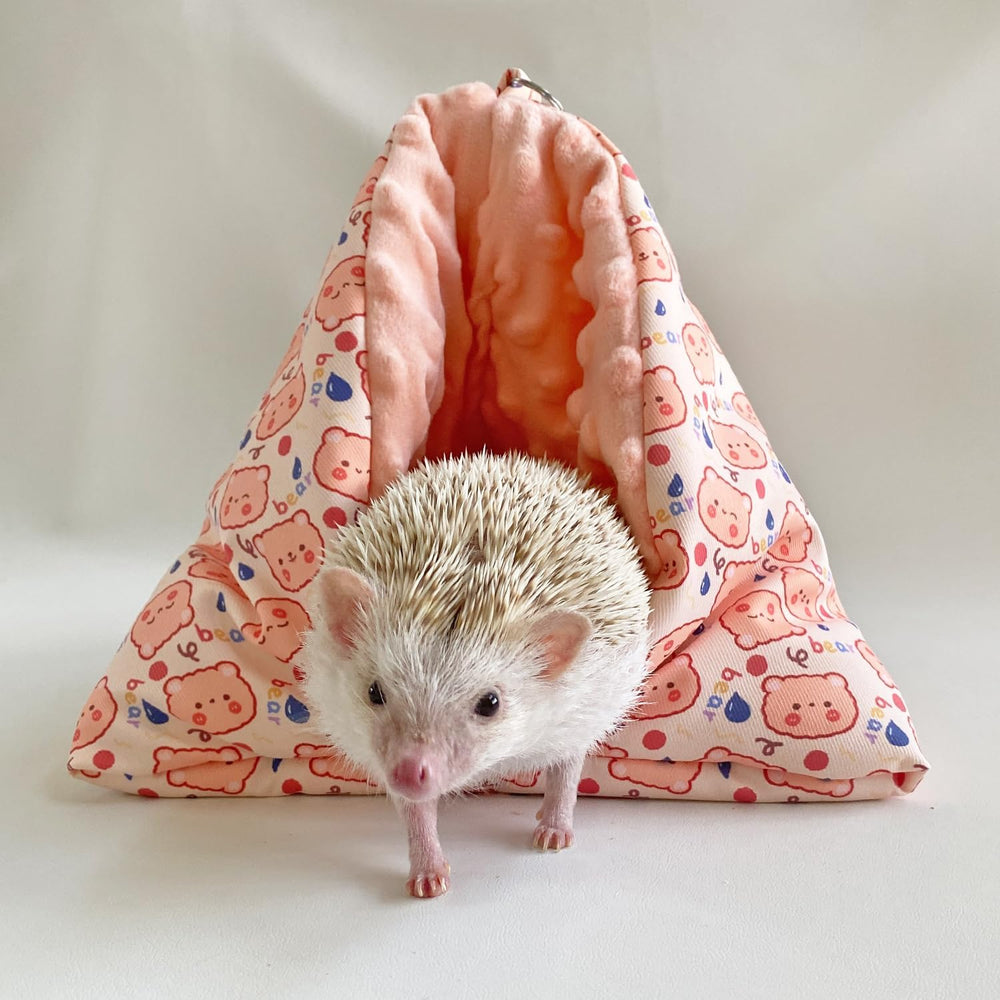 Cozy Fleece Cuddle Sack Sleeping Pouch for Hedgehogs Hamsters Sugar Gliders