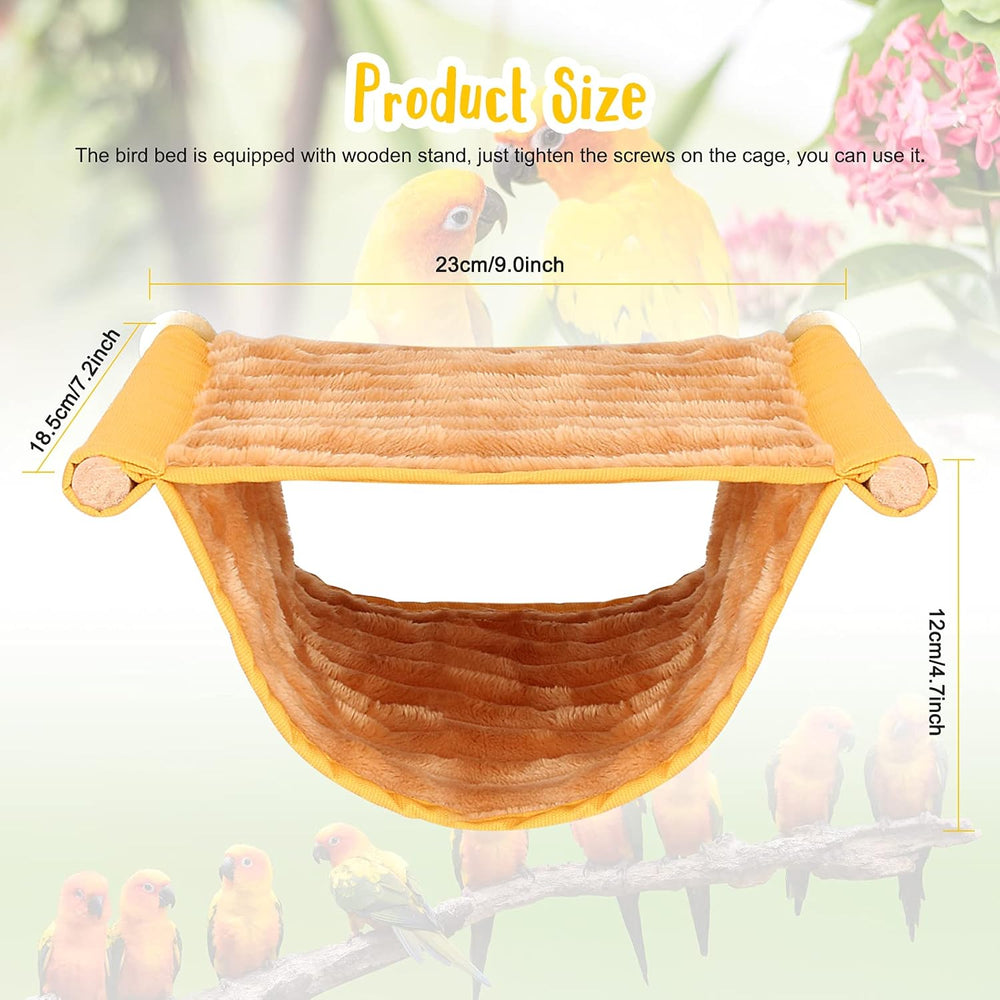 BWOGUE Cozy Warm Double-Layer Snuggle Hut Hanging Hammock for Small Birds & Pets