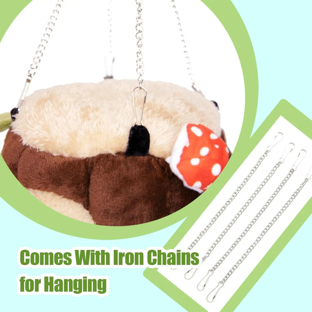 Stump Style Soft Washable Guinea Pig Hideout Hamster Ferret Rat Chinchilla Bed