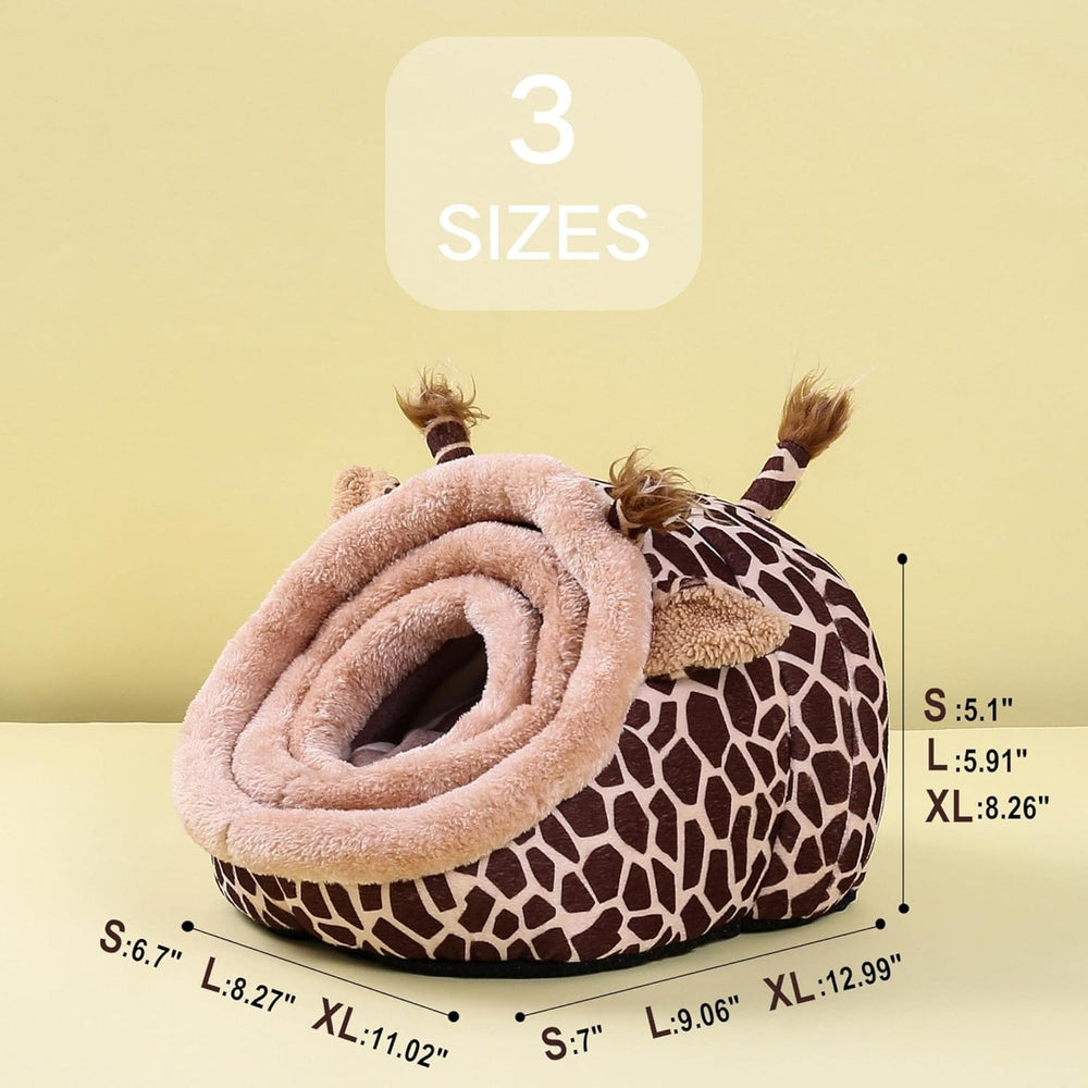 Cozy Small Pet Hideout Bed: Super Soft Warm House for Hamsters, Guinea Pigs
