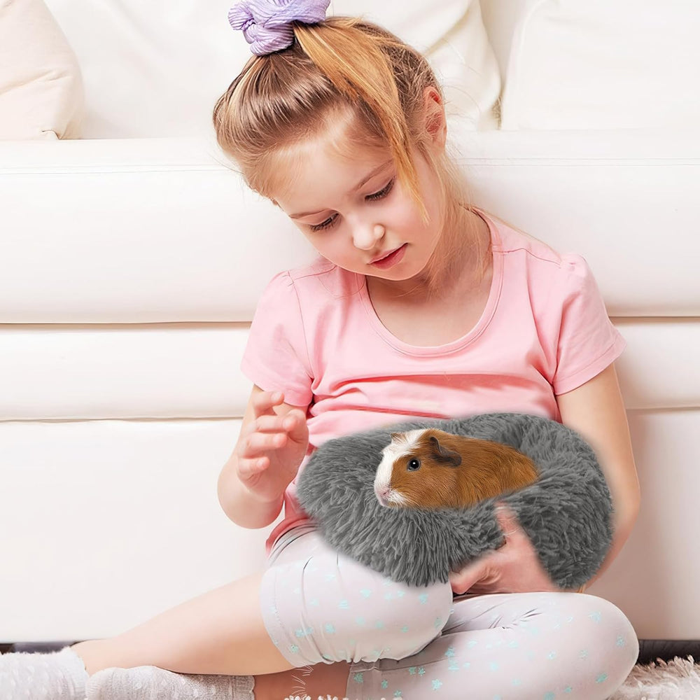 2-Pack Plush Warm Small Pet Beds for Guinea Pigs, Hamsters, Rabbits, Ferrets