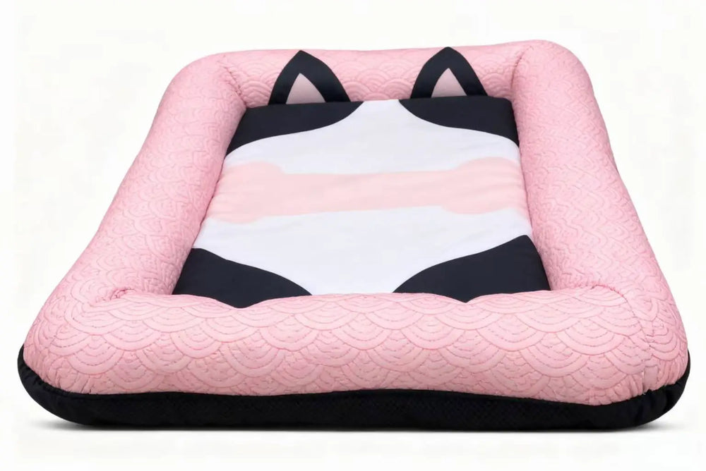 Ice Silk for Dog Cooling Bed Washable Dog Bed Cushion Mat with Non-slip