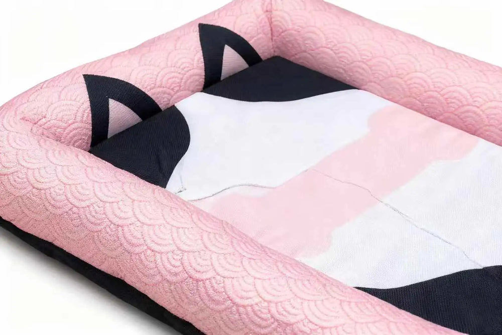 Ice Silk for Dog Cooling Bed Washable Dog Bed Cushion Mat with Non-slip