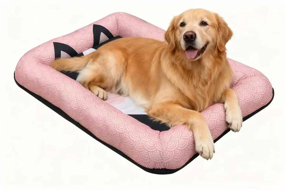 Ice Silk for Dog Cooling Bed Washable Dog Bed Cushion Mat with Non-slip