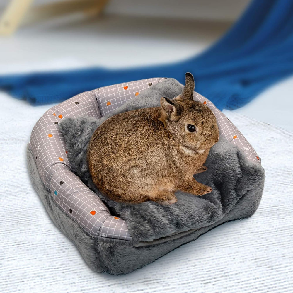 YUEPET Warm Guinea Pig Bunny Bed Cave Hideout - Cozy Small Pet House