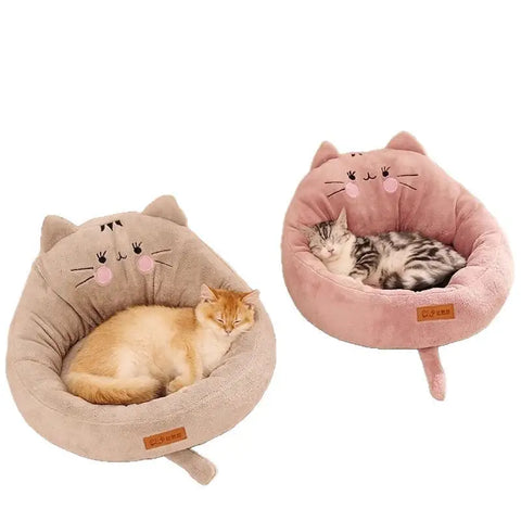 Soft Cartoon Pet Kennel Bed Mat for Small Large Dogs & Cats