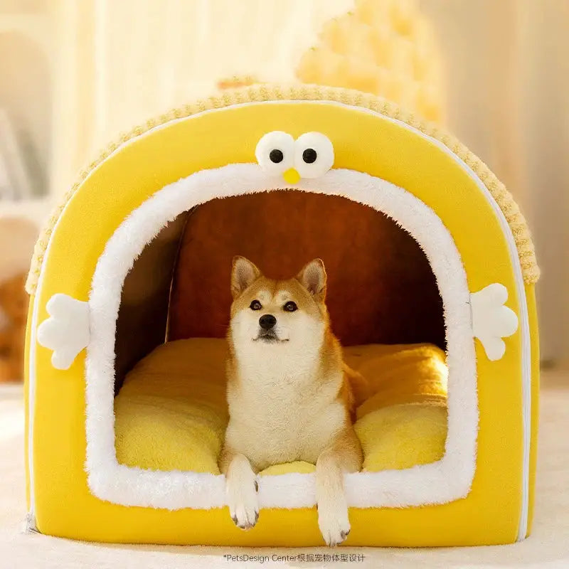 Cozy Fluffy Warm Plush Pet Bed for Dogs and Cats