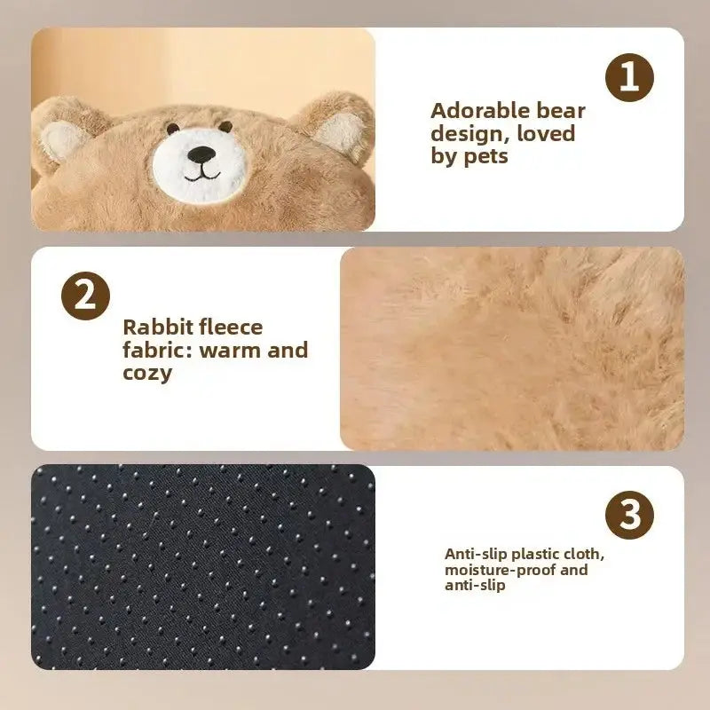 Luxurious Plush Cat Nest: Warm Winter Pet House Sleeping Cradle Kennel