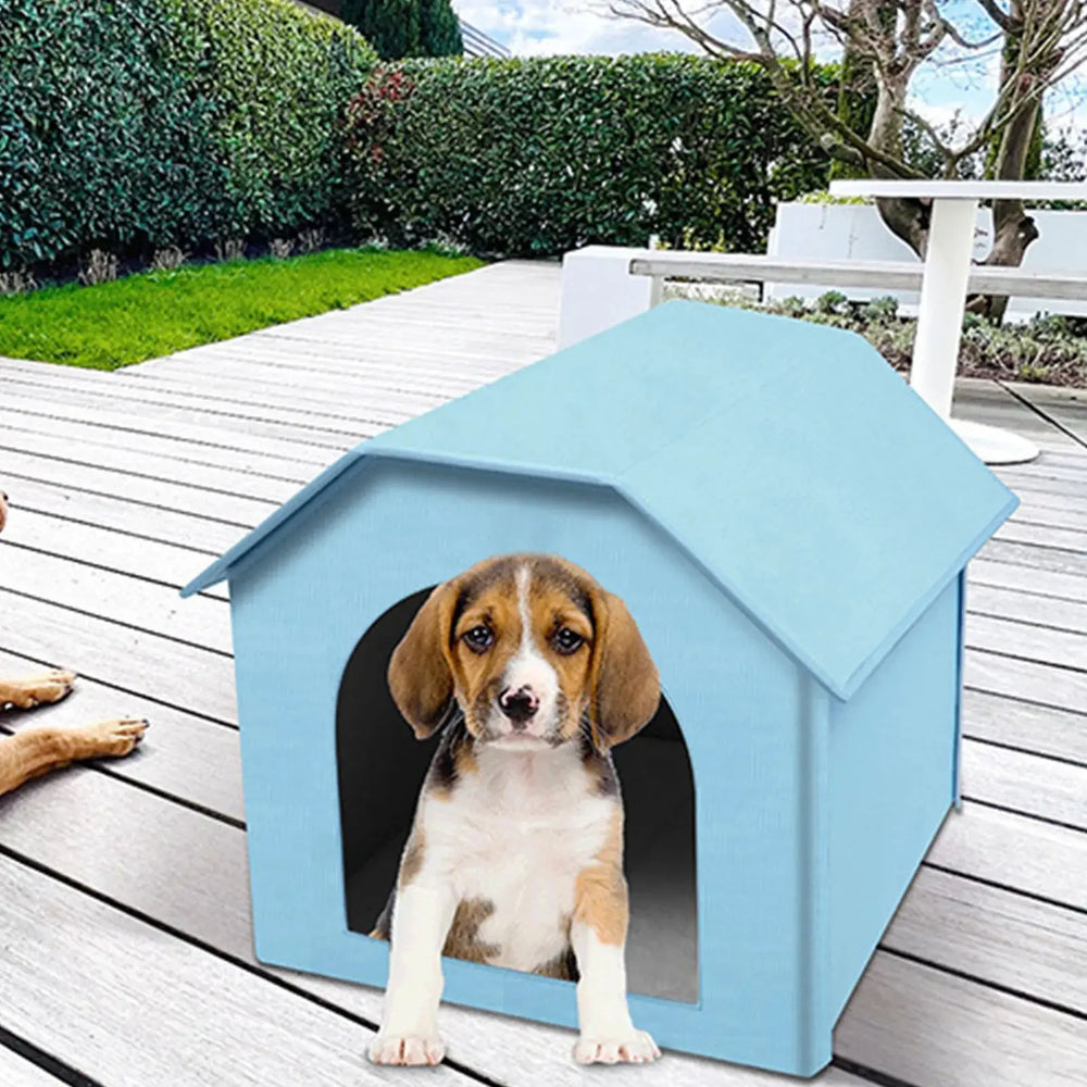 Foldable Waterproof Pet House for Indoor Outdoor Small Medium Dogs Cats