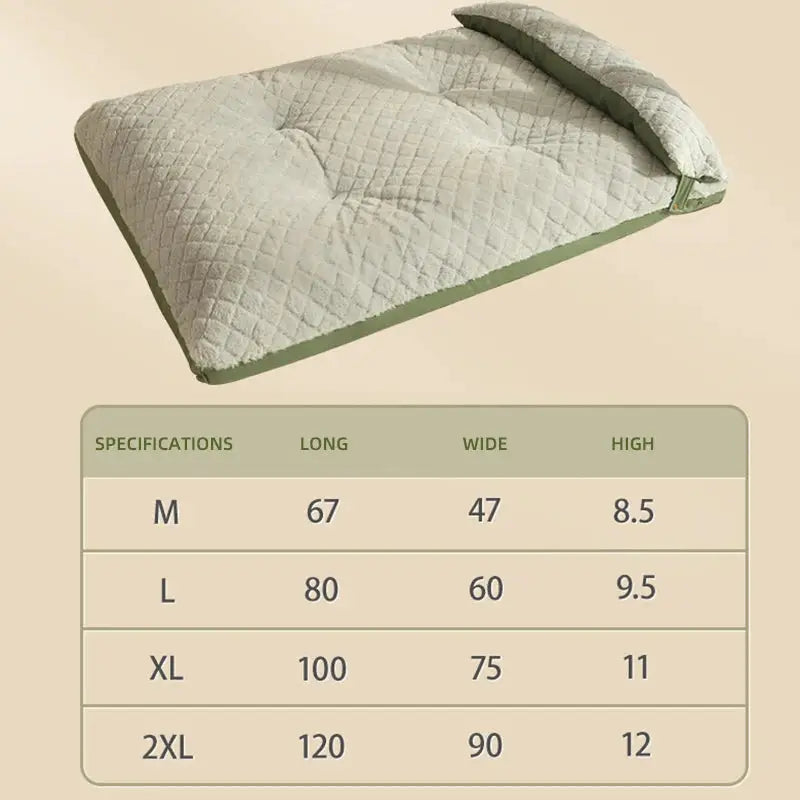 HOOPET Plush Winter Dog Bed Mat: Warm, Fluffy, Orthopedic Pet Cushion for Large & Medium Dogs