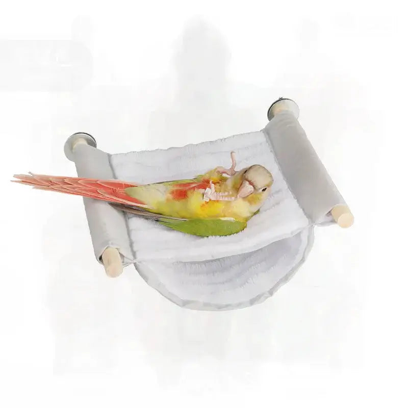 Cozy Multicolor Pet Hammock: Washable Perch for Parrots, Hamsters, Cats, Medium Size