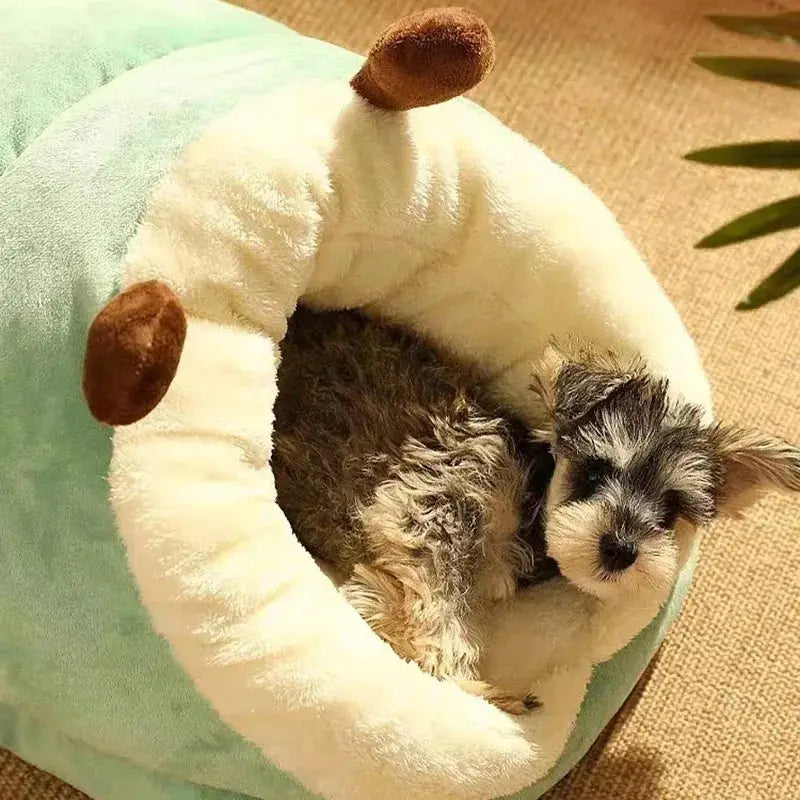 Cozy Slipper Pet Bed: Warm, Breathable, Washable Foldable Dog & Cat House