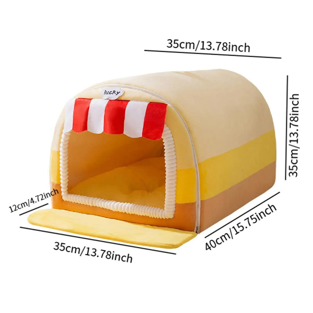 Cozy Warm Insulated Pet House for Small Dogs & Cats