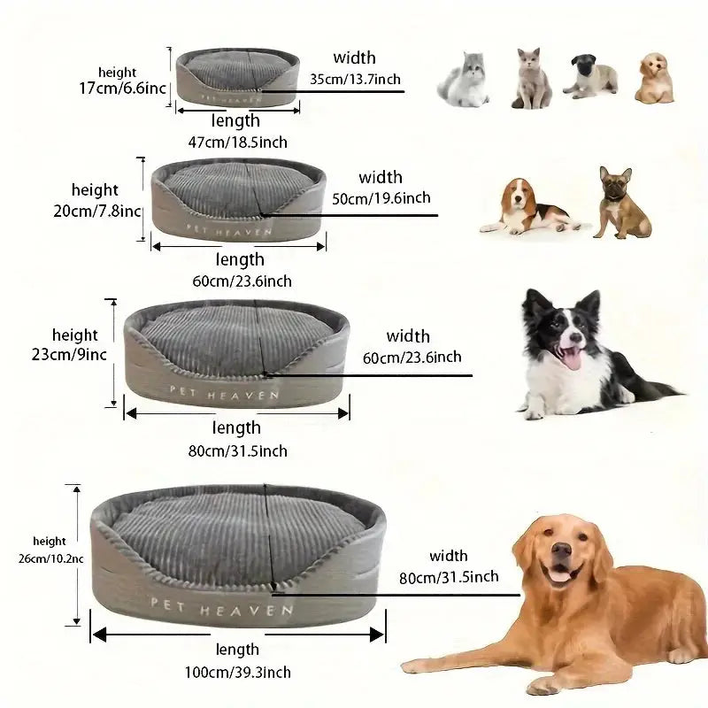 Luxury Ultra-Soft Plush Dog Bed - Bite-Resistant, Dirt-Proof, Supreme Comfort