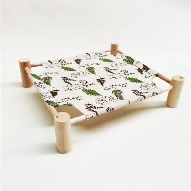 Elevated Pet Marching Bed with Removable Breathable Mat for Dogs & Cats