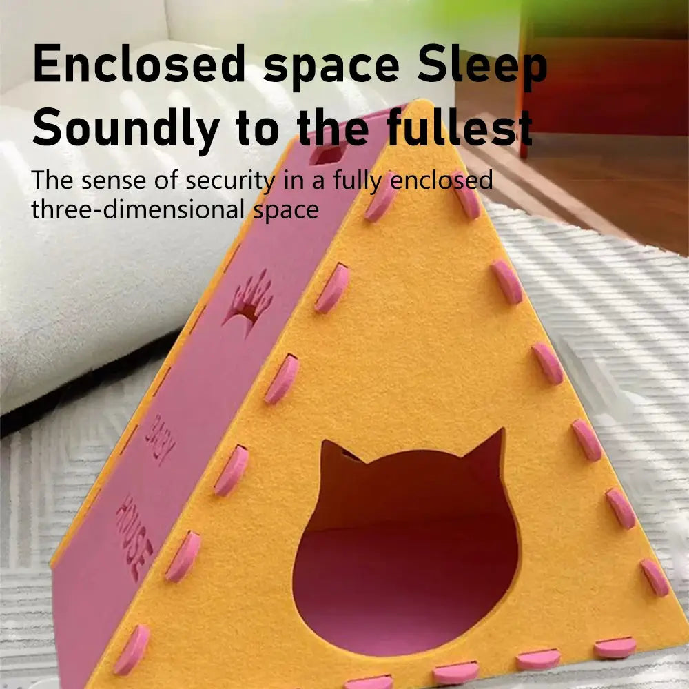 Vertical Cat Scratching Board & Cozy Bed Nest - Durable Corrugated Cardboard Toy