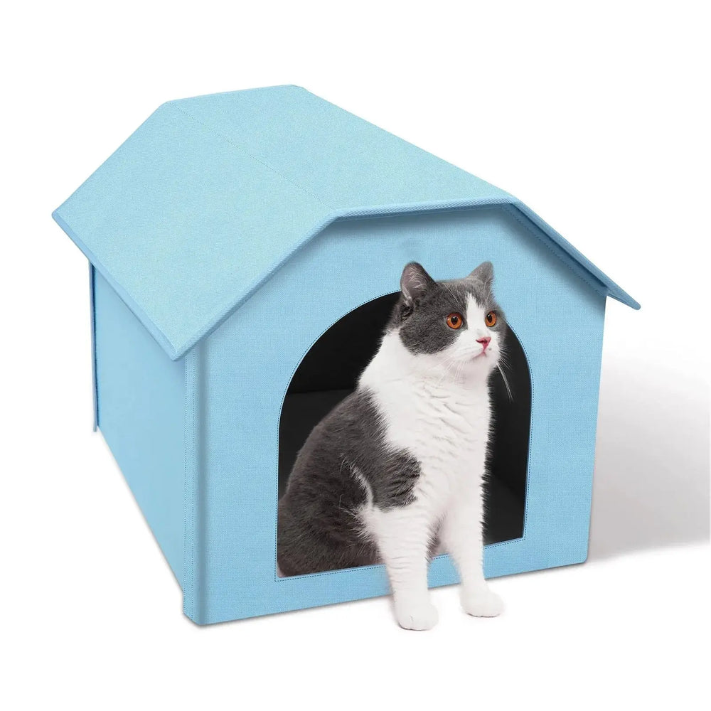 Foldable Waterproof Pet House for Indoor Outdoor Small Medium Dogs Cats