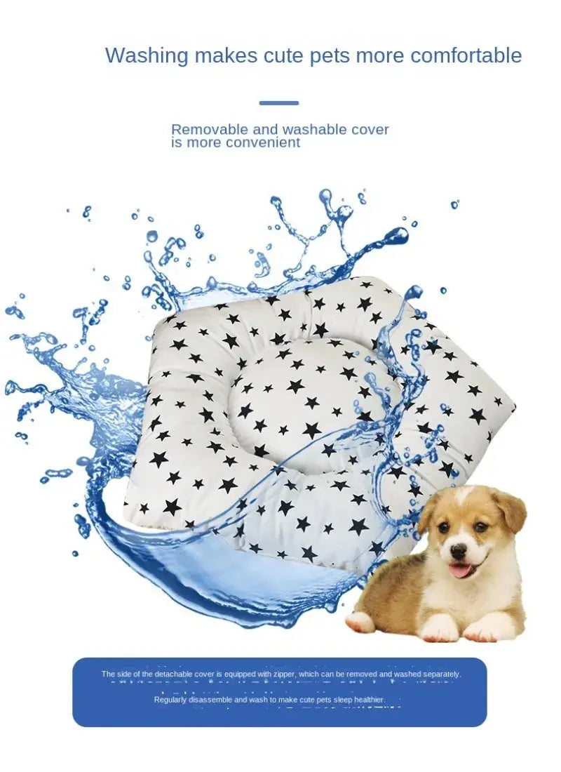 Luxury Washable Pet Teepee Tent: Cozy Dog & Cat Bed with Cushion