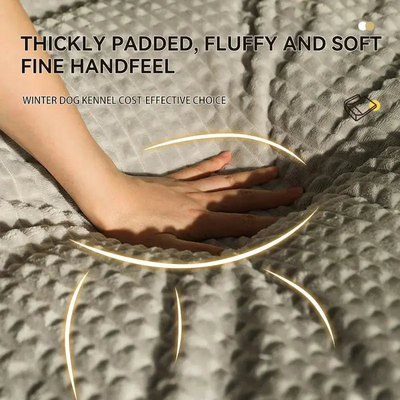 HOOPET Plush Winter Warm Dog Bed House - Cozy Pet Mattress