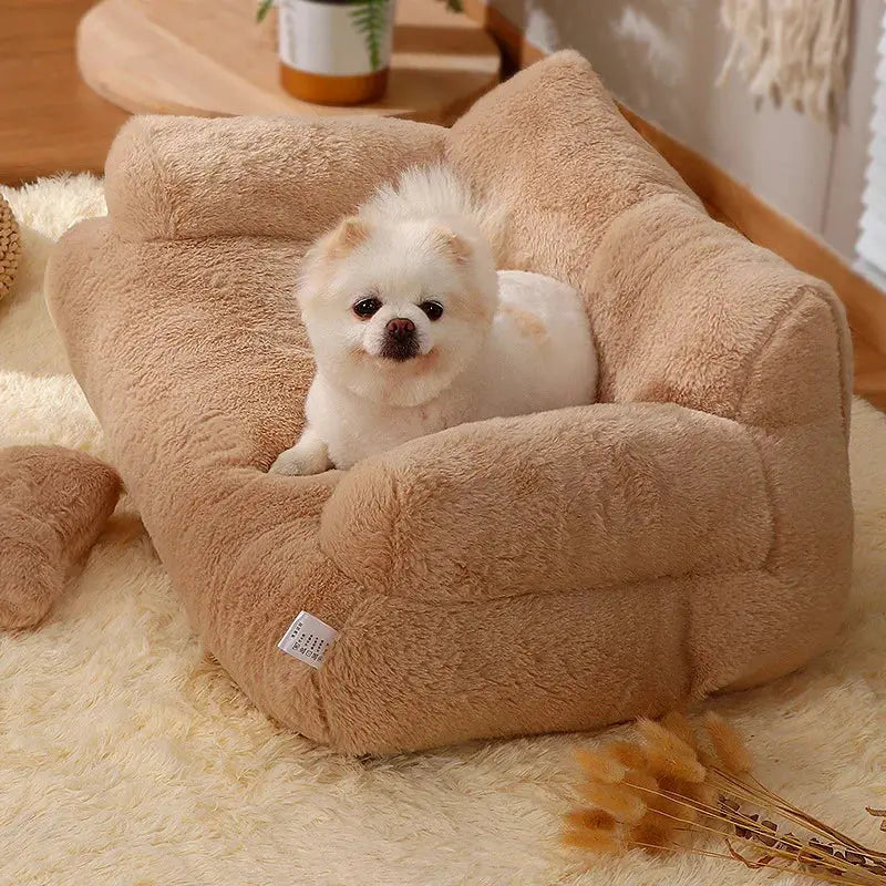 Cozy Plush Deep Sleeping Pet Bed Sofa Nest for Small Medium Dogs Cats