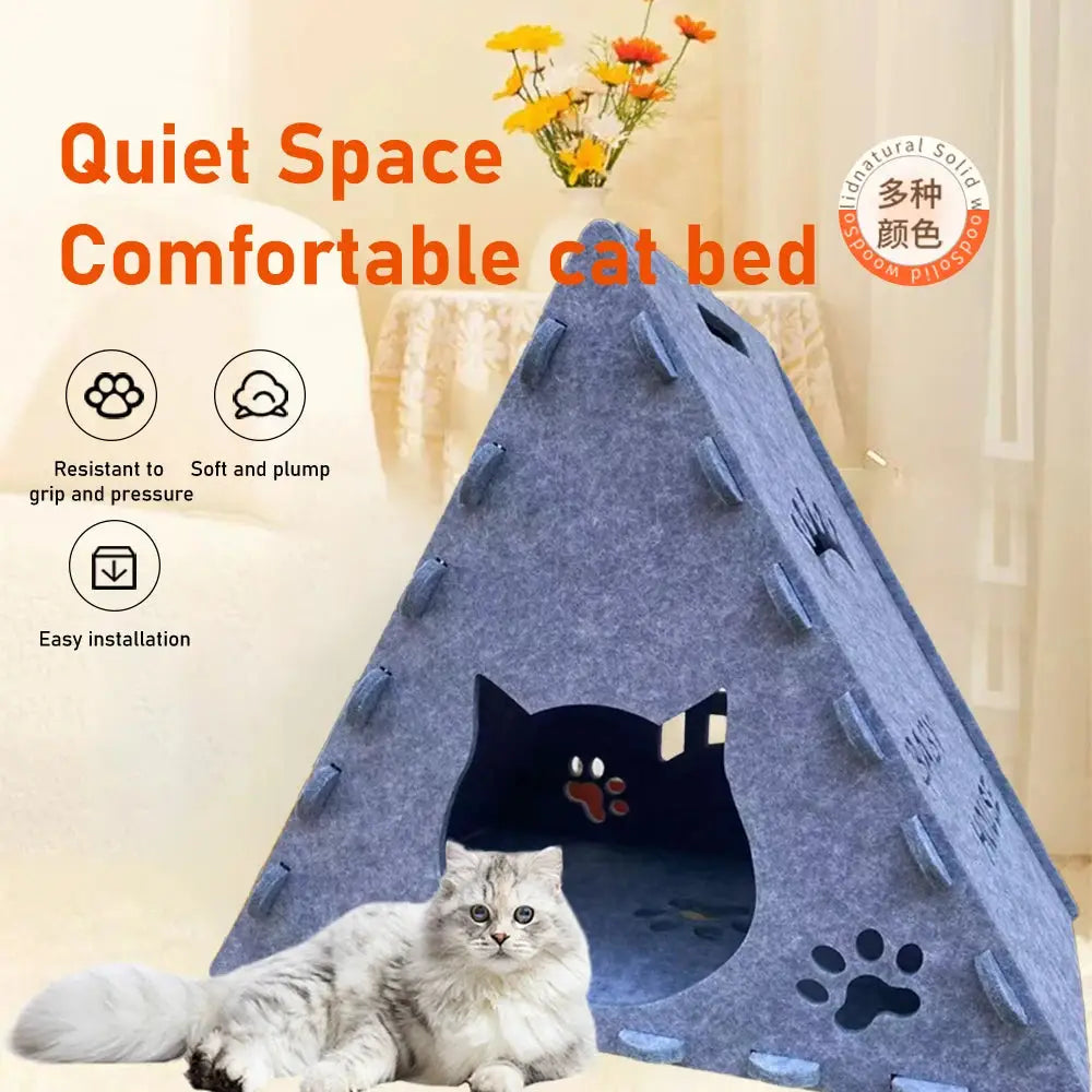 Vertical Cat Scratching Board & Cozy Bed Nest - Durable Corrugated Cardboard Toy