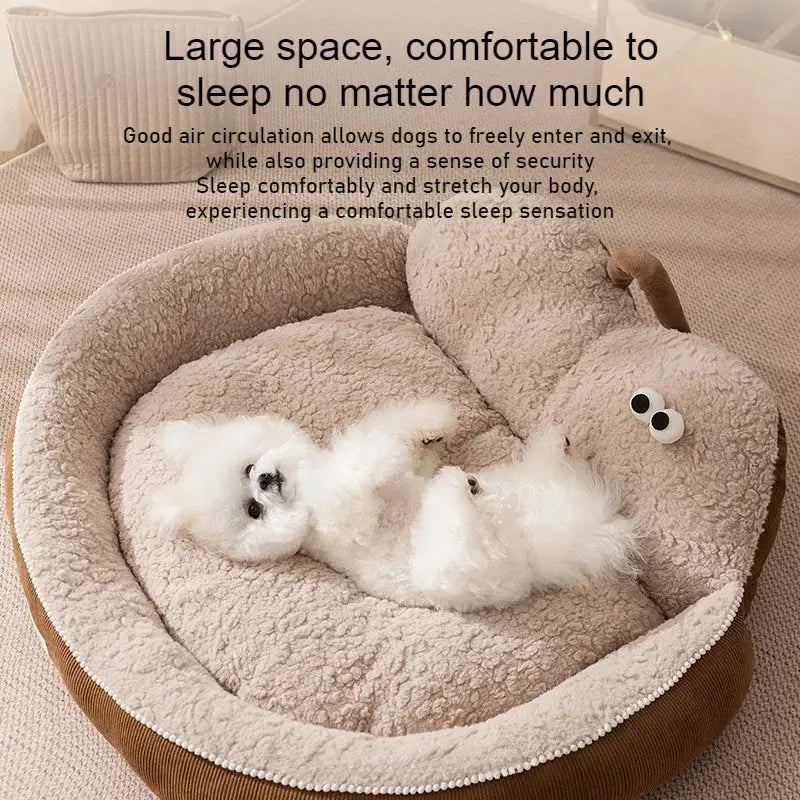Plush Winter Warm Pet Bed: Thick Cotton Dog Cat Cave Sofa House
