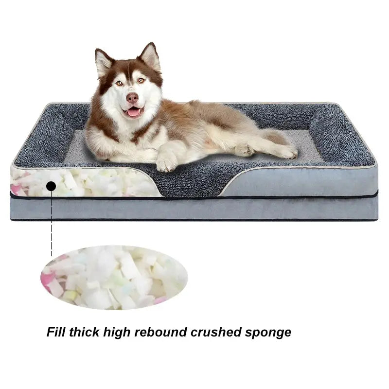 Luxury Oversized Dog Cat Sofa Bed - Removable Washable All-Season Pet Comfort