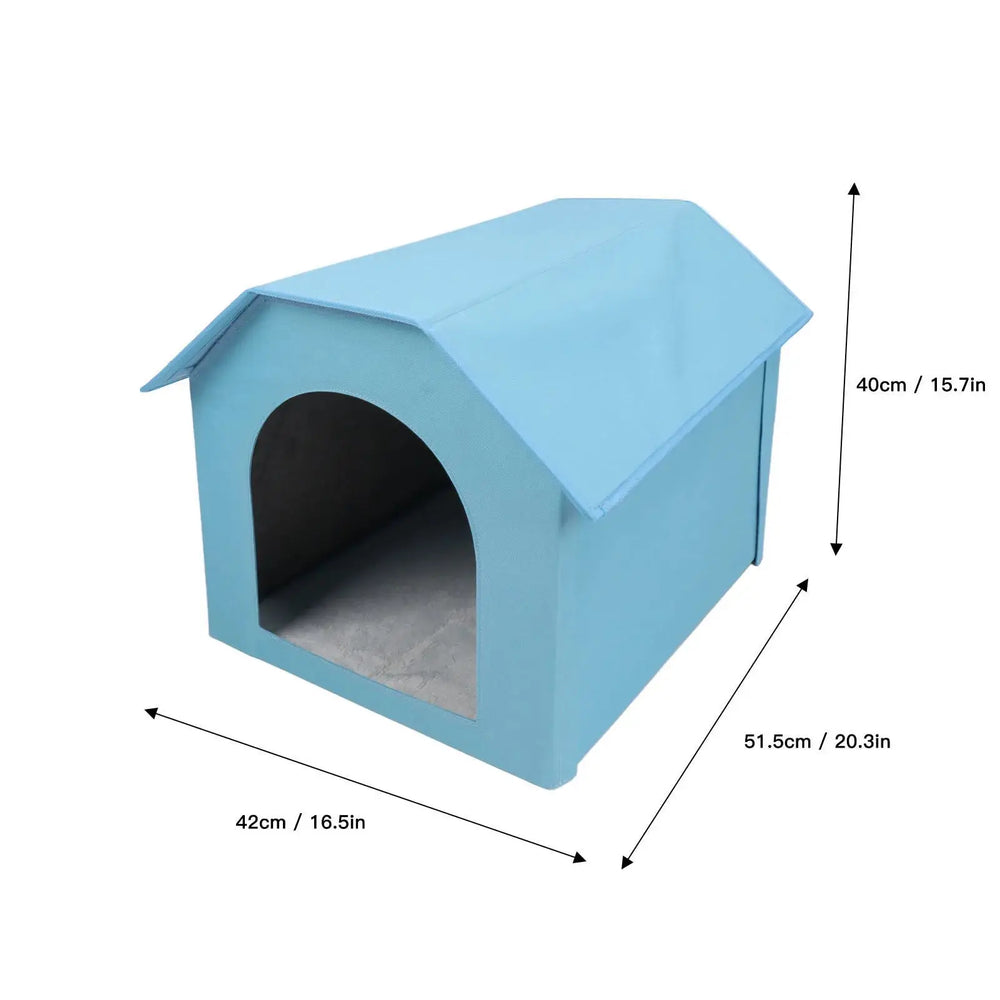 Foldable Waterproof Pet House for Indoor Outdoor Small Medium Dogs Cats
