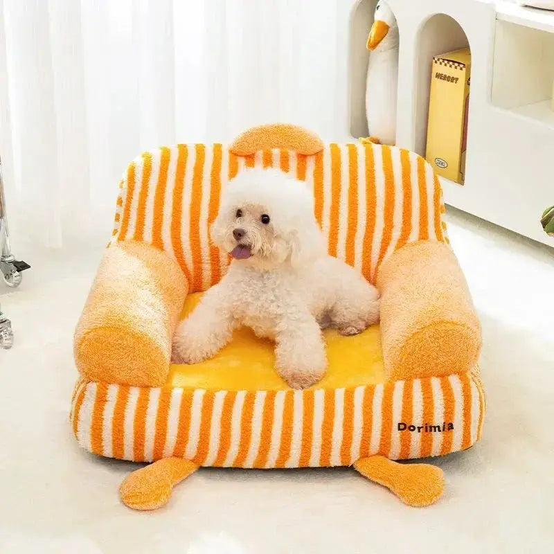 Ultra-Soft Winter Warm Detachable Pet Bed Sofa for Dogs & Cats