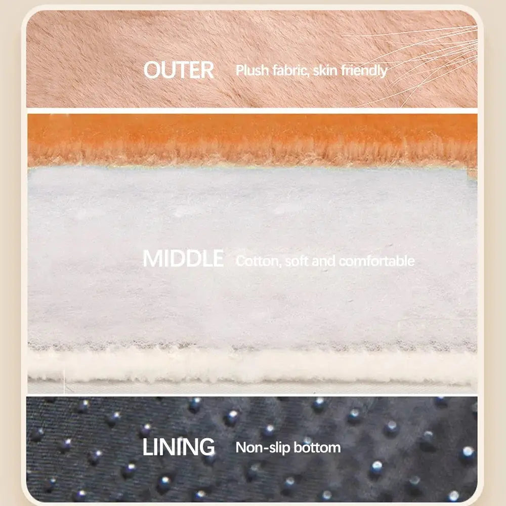 Cozy Plush Deep Sleeping Pet Bed Sofa Nest for Small Medium Dogs Cats