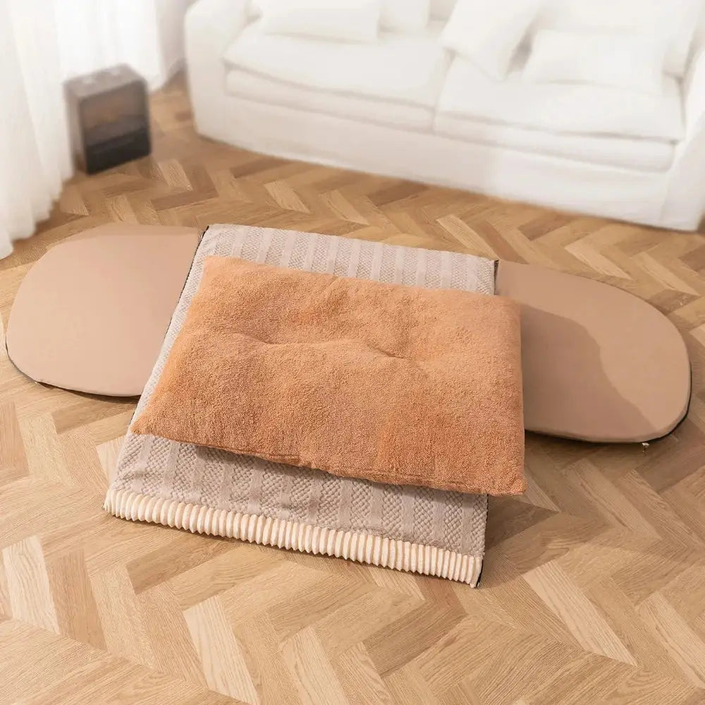 Warm Deep Sleep Pet Bed: Washable, Semi-Closed Nest for Dogs & Cats