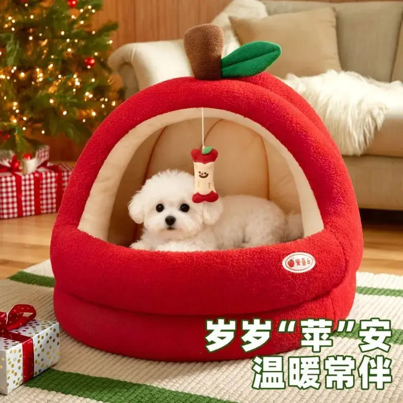 Warm Insulated Pet House for Small Dogs – Cozy All-Season Sleeping Tent