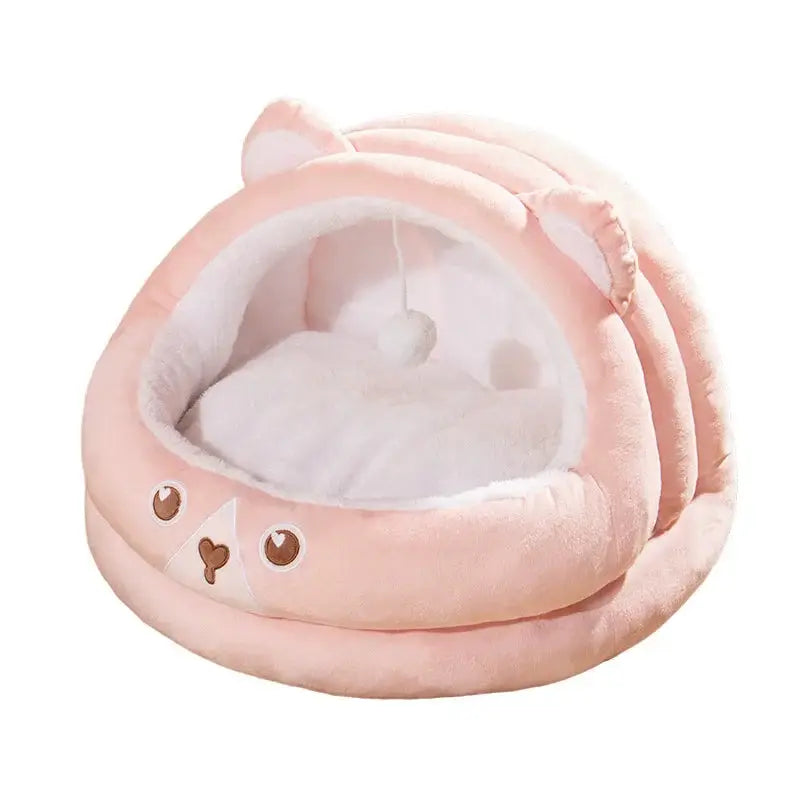 Cozy Slipper Pet Bed: Warm, Breathable, Foldable Dog & Cat House